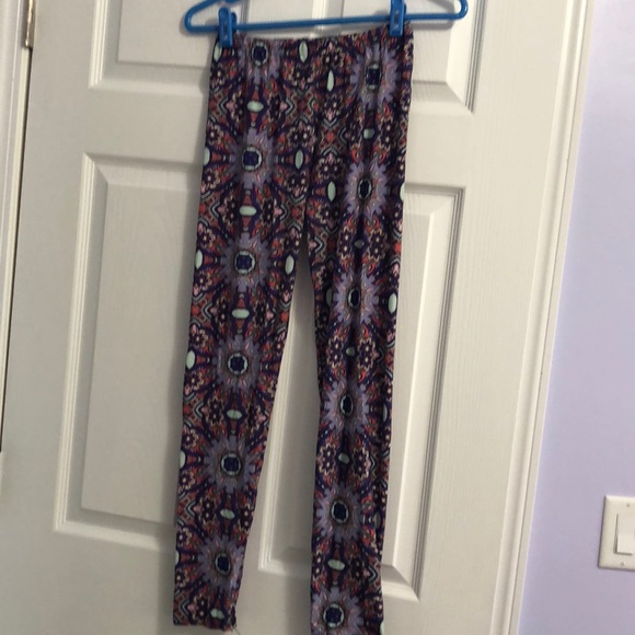 Pants - Purple Patterned Leggings